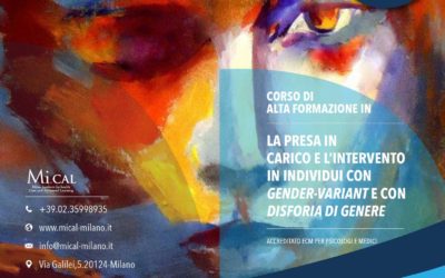 Corso di alta Formazione “La presa in carico e l’intervento in individui gender-variant e con disforia di genere” – 27,28,29 settembre 2019