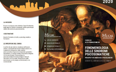 Fenomenologia delle Sindromi Psicosomatiche: prospettive mediche e psicologiche – 23,24,25 Ottobre 2020