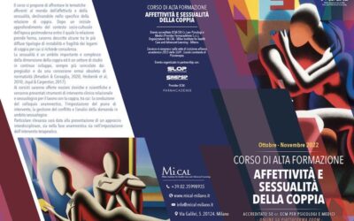 Corso di Alta Formazione in Affettività e Sessualità della coppia – Ottobre-Novembre 2022