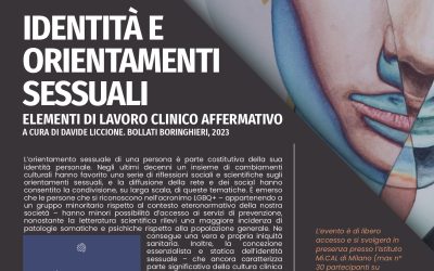 30/11/23 – Presentazione del libro: Liccione, D. (2023). Identità e orientamenti sessuali. Bollati Boringhieri